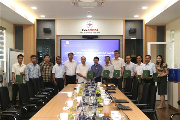 LÃNH ĐẠO XÃ NAM KA, TỈNH ĐẮK LẮK ĐẾN THĂM VÀ LÀM VIỆC VỚI CÔNG TY THỦY ĐIỆN BUÔN KUỐP: TĂNG CƯỜNG GẮN KẾT, NÂNG CAO HIỆU QUẢ PHỐI HỢP