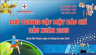 GIAO LƯU TENNIS GẶP MẶT BÁO CHÍ ĐẦU XUÂN ẤT TỴ 2025